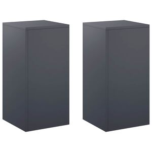 vidaXL Stojan na rastliny 2 pcs Antracitov&aacute; 30 x 30 x 60 cm