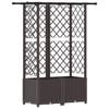vidaXL Vyv&yacute;&scaron;en&yacute; z&aacute;hon s mriežkou a strechou Hned&aacute; 124 x 40 x 138 cm PP