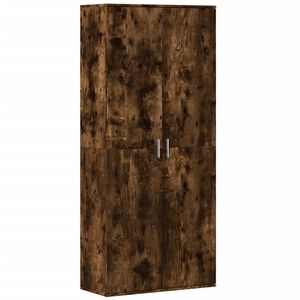 vidaXL Vysok&aacute; skrinka dymov&yacute; dub 80x35x180 cm kompozitn&eacute; drevo