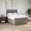 vidaXL Boxspring posteľ s matracom sivohned&yacute; 140x190 cm l&aacute;tka