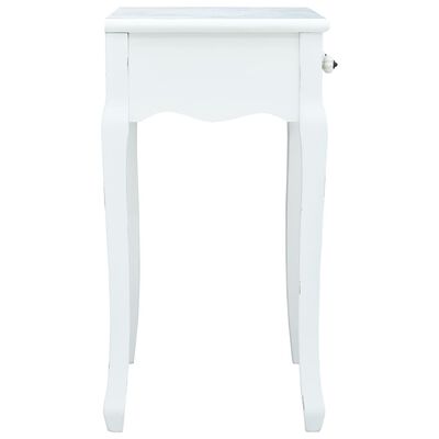 vidaXL Konzolový stolík, biely 80x40x74 cm, drevo