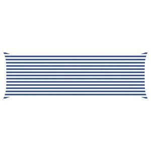 vidaXL Slnečn&aacute; plachta Modr&aacute; a biela 6 x 2 m 100% polyester Oxford