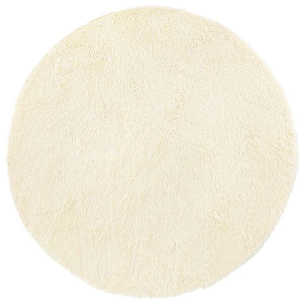 vidaXL Chlpat&yacute; koberec s vysok&yacute;m vlasom NAVARRA kr&eacute;mov&yacute; 120x120 cm