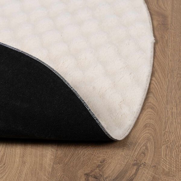 vidaXL Kusov&eacute; koberce Okr&uacute;hly HUARTE B&eacute;žov&aacute; &Oslash; 160 CM Polyester