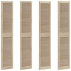 vidaXL Skř&iacute;ňov&eacute; dvere s dverami 4 pcs Pr&iacute;rodn&aacute; 201 x 2,1 x 39,5 cm
