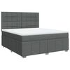 vidaXL Boxspring posteľ s matracom tmavosiv&aacute; 180x200 cm l&aacute;tka