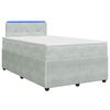 vidaXL Posteľ boxspring s matracom Svetlosiv&aacute; 120 x 200 cm Zamat