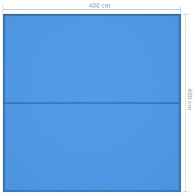 vidaXL Záhradná plachta 4x4 m, modrá