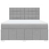 vidaXL Boxspring posteľ s matracom bledosiv&aacute; 180x200 cm l&aacute;tka