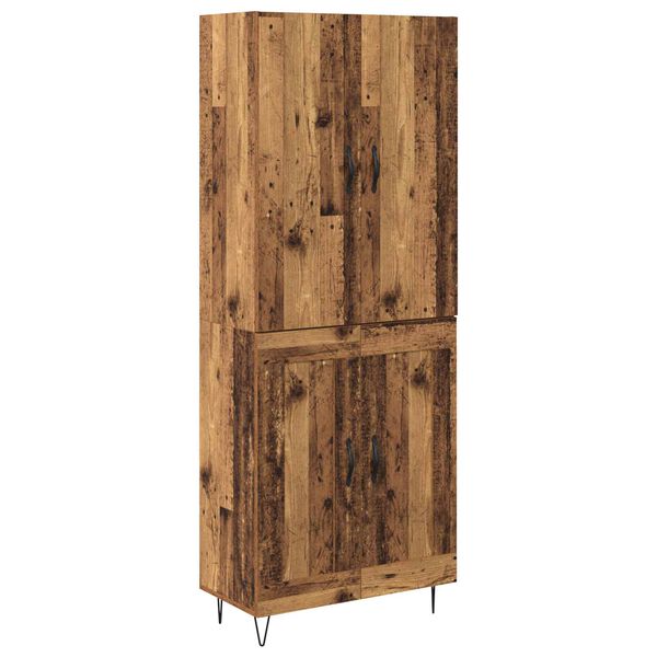 vidaXL Highboard 2 pcs Star&eacute; drevo Kompozitn&eacute; drevo
