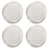 vidaXL Kryty vzduchov&yacute;ch ventil&aacute;torov 4 pcs Strieborn&aacute; 200 mm
