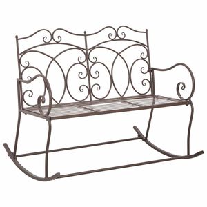 vidaXL Z&aacute;hradn&aacute; lavička 104 cm, železo, starožitn&aacute;, hned&aacute;