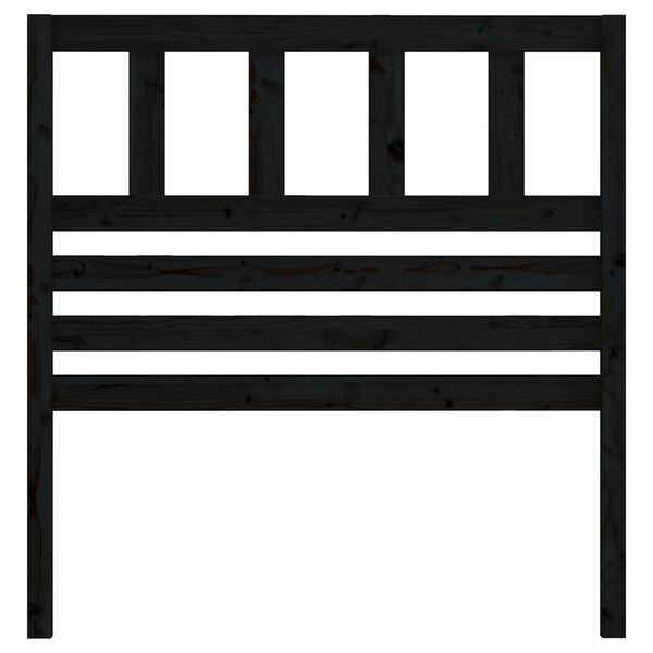 vidaXL Čelo postele čierne 96x4x100 cm mas&iacute;vna borovica