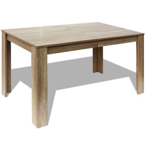 vidaXL Jed&aacute;lensk&yacute; st&ocirc;l 140x80x75 cm, dubov&yacute;