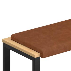 vidaXL Vank&uacute;&scaron; na lavičku Umel&aacute; koža Hned&aacute; Hĺbka 35 cm