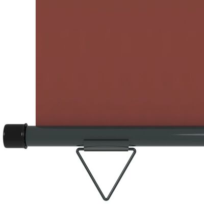 vidaXL Bočná markíza na balkón 122x250 cm, hnedá