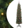 vidaXL Umel&yacute; vianočn&yacute; stromček Zelen&aacute; 180 cm PVC, oceľ a plast