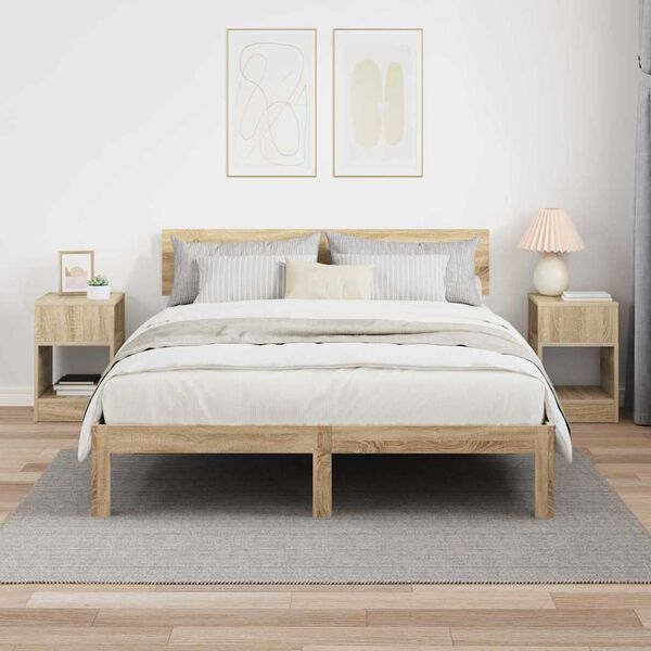 vidaXL Koncov&yacute; st&ocirc;l 2 pcs Sonoma dub 30,5 x 30 x 45 cm