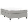 vidaXL Boxspring posteľ s matracom bledosiv&aacute; 120x200 cm l&aacute;tka