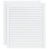 vidaXL Lamelov&eacute; dvierka na skrinku 2 ks, biele 69x59,4 cm, borovica