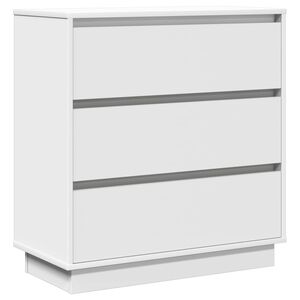 vidaXL Nočn&yacute; stol&iacute;k Biela 71 x 34,5 x 75 cm Kompozitn&eacute; drevo