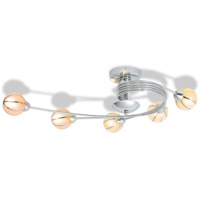 vidaXL Stropná lampa s 5 LED žiarovkami G9, 200 W