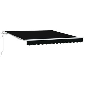 vidaXL Sklopn&aacute; mark&iacute;za Čierna 300 x 250 cm Tkanina a hlin&iacute;k
