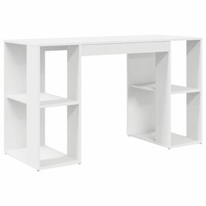 vidaXL St&ocirc;l Biela Kompozitn&eacute; drevo 130 x 50.5 x 75 cm