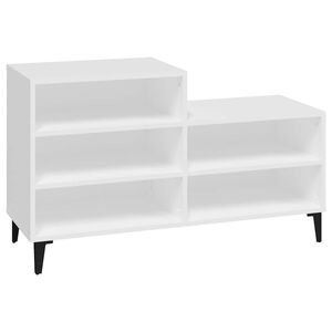 vidaXL Botn&iacute;k biely 102x36x60 cm spracovan&eacute; drevo