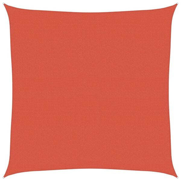 vidaXL Tieniaca plachta 160 g/m&sup2;, tehlov&aacute; 5x5 m, HDPE