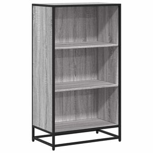 vidaXL Knižnica siv&aacute; sonoma 60x35x107,5 cm kompozitn&eacute; drevo