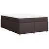 vidaXL Boxspring posteľ s matracom tmavohned&aacute; 160x200 cm l&aacute;tka