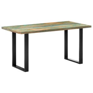 vidaXL Jed&aacute;lensk&yacute; st&ocirc;l 160x80x75 cm, recyklovan&yacute; mas&iacute;v