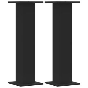 vidaXL Stojany na reproduktor 2 ks čierne 30x30x95 cm kompozitn&eacute; drevo