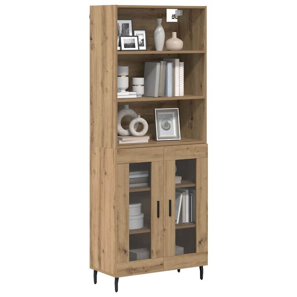 vidaXL Highboard Remeseln&yacute; dub 69,5 x 34 x 180 cm