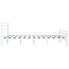 vidaXL Posteľný rám, biely, kov 160x200 cm