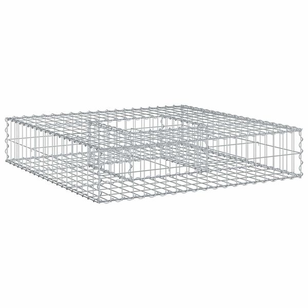 vidaXL Gabi&oacute;nov&aacute; vyv&yacute;&scaron;en&aacute; posteľ Strieborn&aacute; 100 x 100 x 20 cm