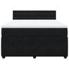 vidaXL Posteľn&yacute; r&aacute;m boxspring s matracom čierny 160x200 cm zamat
