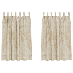 vidaXL Sametov&eacute; z&aacute;vesy 2 ks Kr&eacute;mov&aacute; 175 x 140 cm Zamat