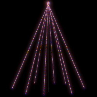 vidaXL Svetlá na vianočný stromček interiér exteriér 1300LED farebné 8m