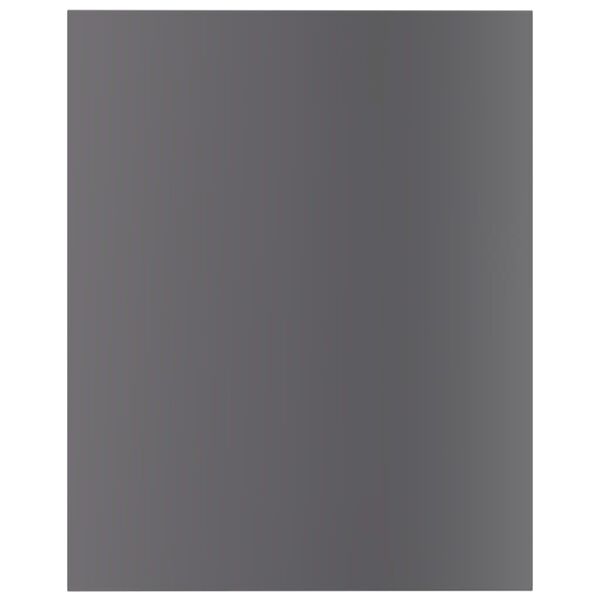 vidaXL Prídavné police 8 ks, lesklé sivé 40x50x1,5cm, kompozitné drevo