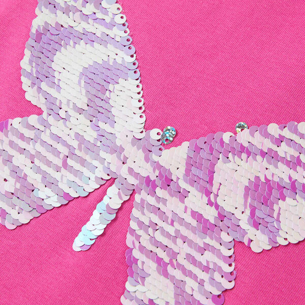 Detské tričko so skoseným rukávom tmavoružové 92