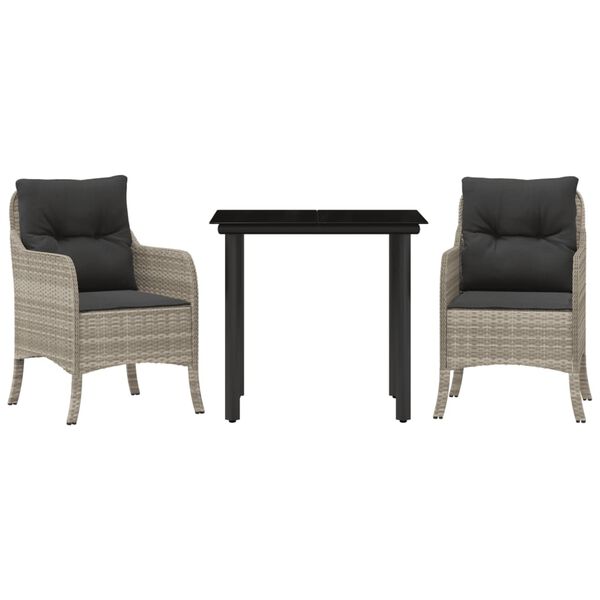 vidaXL 3-dielna z&aacute;hradn&aacute; jed&aacute;lensk&aacute; sada vank&uacute;&scaron;e bledosiv&aacute; polyratan