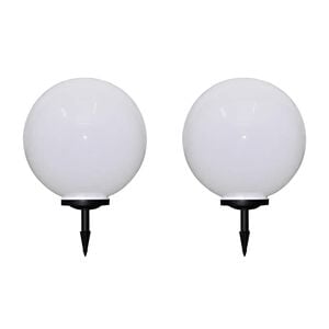vidaXL Vonkaj&scaron;ie LED lampy k chodn&iacute;ku so &scaron;picat&yacute;m hrotom 2 ks 50 cm