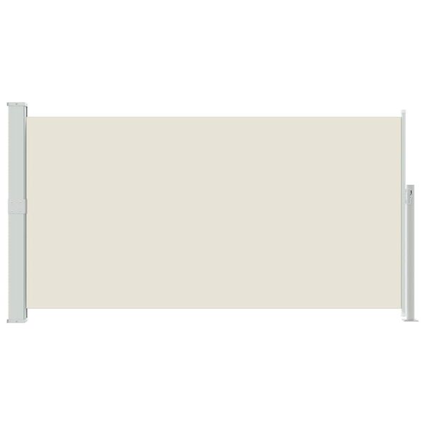 vidaXL Zaťahovacia bočn&aacute; mark&iacute;za na terasu kr&eacute;mov&aacute; 170x300 cm