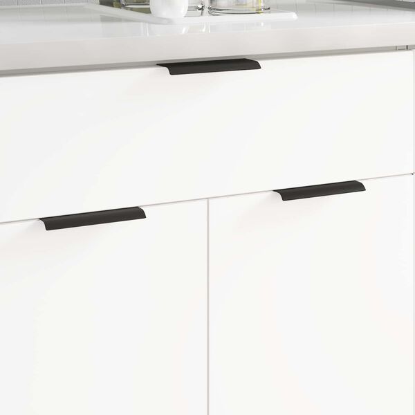 vidaXL rukov&auml;ť 725 pcs Čierna 120 x 39.6 x 17 mm Hlin&iacute;k