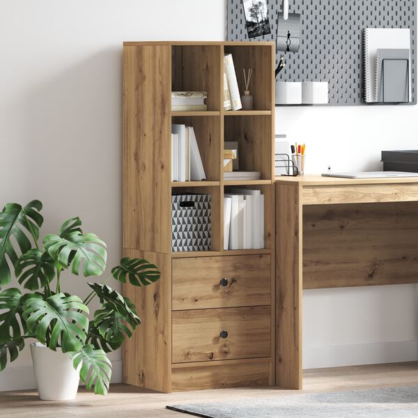 vidaXL Highboard so z&aacute;suvkou Remeseln&yacute; dub 45,5 x 34 x 127 cm