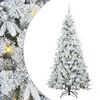 vidaXL Umel&yacute; Skl&aacute;pac&iacute; Vianočn&yacute; Stromček Biela 180 cm PE a PVC