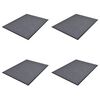 vidaXL PVC Rohožky pred dvere 4 ks siv&eacute; 90x60 cm