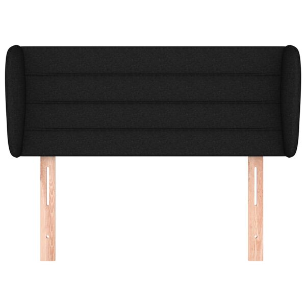 vidaXL Čelo postele so z&aacute;hybmi čierne 83x23x78/88 cm l&aacute;tka